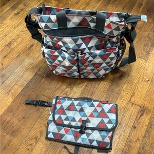 Skip Hop Diaper bag with matching changing pad!